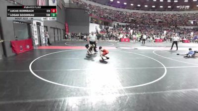 88 lbs Champ. Round 2 - Logan Goodreau, The Complete Wrestler vs Lucas Bornbach, Stratford