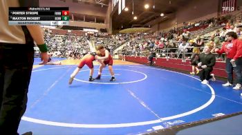 110 lbs Quarterfinal - Porter Strope, Fayetteville Wild Hog Wrestling vs Maxton Rickert, Boone County Hogs Wrestling