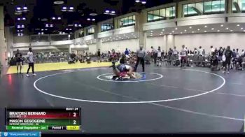 170 lbs Round 5 (10 Team) - Brayden Bernard, S.E.O. Red vs Mason Gegogeine, Intense Wrestling