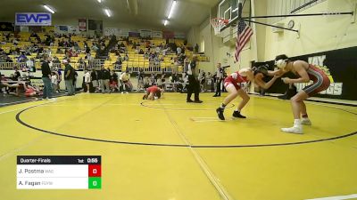 126-B lbs Quarterfinal - Jason Postma, Wagoner vs Austin Fagan, Fort Gibson Youth Wrestling