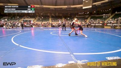 110 lbs Semifinal - Bryher Horton, Moen Wrestling Academy vs BryLee Irsik, Nebraska Wrestling Academy