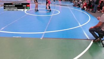 110 lbs Cons. Semi - Izaias Sandoval, Apex Grappling Academy vs Jade Reveles, El Paso Wildcats Wrestling Club