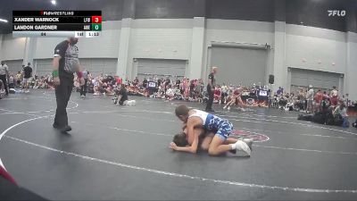 84 lbs Round 5 (8 Team) - Landon Gardner, Arrhichions Will Elite vs Xander Warnock, LaFayette Wrestling