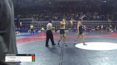 197 lbs Semifinal - Frank Mattiace, Univ Of Pennsylvania vs Stephen Loiseau, Drexel