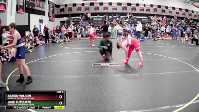 Round 2 - Jase Sutcliffe, Grizzlies Wrestling Club vs Aaron Wilson, Knights Youth Wrestling