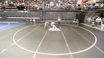 5A 140 lbs Champ. Round 1 - Brooke Deeter, West Field vs Mylee Thompson, Northridge