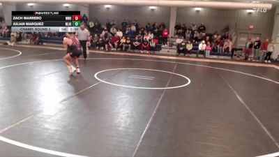 133 lbs Champ. Round 2 - Zach Marrero, Western Wyoming College vs Julian Marquez, Northeastern Junior College