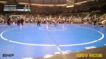 88 lbs Consi Of 8 #2 - Olivia Kukovich, HURRICANE WRESTLING ACADEMY vs Kinsley Motter, South Central Punisher Wrestling Club