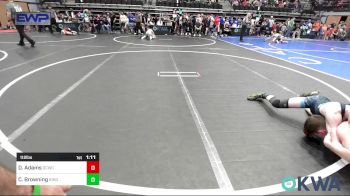 112 lbs Quarterfinal - Daxton Adams, Deer Creek Wrestling Club vs Cale Browning, Kingfisher