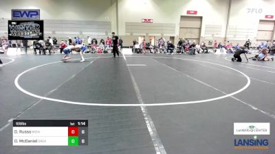 105 lbs Semifinal - Dylan Russo, Michigan Premier WC - (A) vs Dalton McDaniel, Greater Heights Wrestling