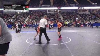 110 lbs Cons. Round 3 - Kaitlynn Finney, Beloit Wrestling Club vs Leah Wright, Bonner Springs