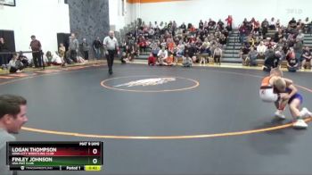 B-9 lbs Quarterfinal - Logan Thompson, Iowa City Wrestling Club vs Finley Johnson, USA MAT CLUB