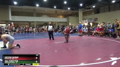 215 lbs Round 4 (6 Team) - Jayvon Burns, Patriot WC Red vs Rex Forsythe, Mississippi Kings