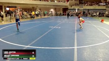 80 lbs Champ. Round 1 - Abel Ashton, Milaca vs Becket DeRosier, Brainerd