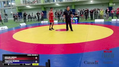 65kg Cons. Round 2 - Arjun Sidhu, Independent WC vs Tristan Robins, Lakehead WC