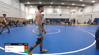 138 lbs Quarterfinal - Leo Macias, Kingsburg vs Orion Hill, Mad Dawg WC