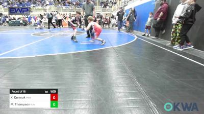 52 lbs Round Of 16 - Xander Cermak, Perry Wrestling Academy vs Maddox Thompson, N/A