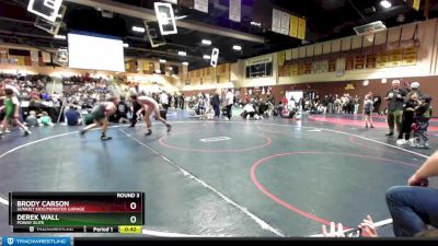 125 lbs Round 3 - Derek Wall, Poway Elite vs Brody Carson, Sunkist Kids/Monster Garage