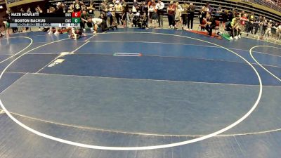 105 lbs Champ. Rd Of 16 - Haze Howlett, Delta Wrestling Club vs Boston Backus, Champions Wrestling Club
