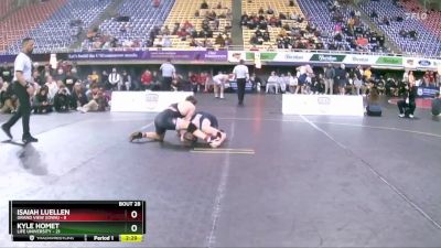 184 lbs Placement Matches (16 Team) - Isaiah Luellen, Grand View (Iowa) vs Kyle Homet, Life University