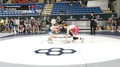 120 lbs Cons. Sub-rd Of 32 - Waylon Burress, Missouri vs Eli Sanders, Alabama