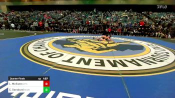 106 lbs Quarterfinal - Lazarus McEwen, Capital vs Cooper Sandoval, McQueen