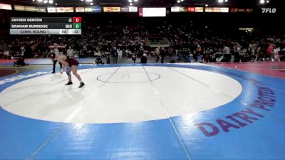 6A 150 lbs Cons. Round 1 - Graham Burbidge, Madison vs Zayden Denton, Centennial
