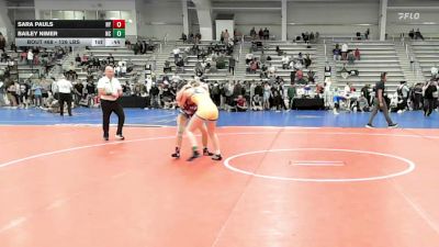 126 lbs Consolation - Sara Pauls, NY vs Bailey Nimer, NC