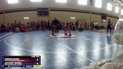 77 lbs Cons. Semi - Carson Banks, Rhyno Academy Of Wrestling vs Anthony Quiroz, Region Wrestling Academy