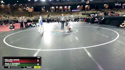 120 lbs Semifinal - Willow White, South Dade vs Paola Ramirez, Osceola (Kissimmee)