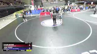 113 lbs Cons. Round 1 - Tyler Boone, Driller Wrestling Club vs Jake Marzi, Temecula Valley High School Wrestling
