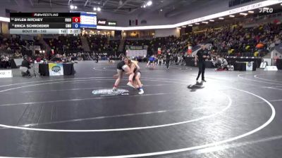 145 lbs Champ. Round 1 - Erica Schroeder, Colorado Mesa University vs Dylen Ritchey, Fort Hays State