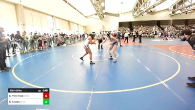 138-HS2 lbs Rr Rnd 2 - Sydnie Van Ness, Rhino Wrestling vs Sarah Longo, Clearview / Pride