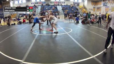 157 lbs Cons. Round 3 - Spencer Timm, Lake Gibson Braves vs Cruz Garcia, Tampa Bay Tigers