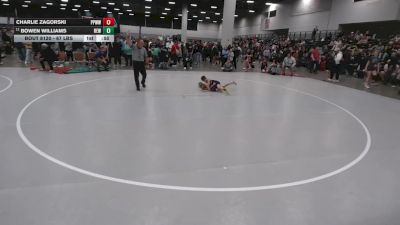 67 lbs Cons. Sub-rd Of 16 - Charlie Zagorski, Pikes Peak Warriors Wrestling vs Bowen Williams, RT Elite Wrestling