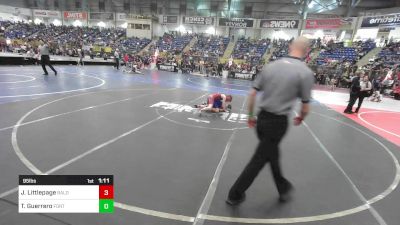 95 lbs Round Of 32 - Jacob Littlepage, Bald Eagle WC vs Thiago Guerrero, Fort Lupton MS