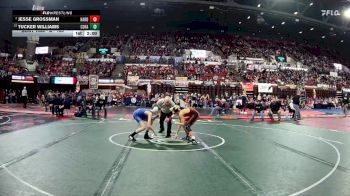 A - 103 lbs Champ. Round 1 - Tucker Williams, Columbia Falls vs Jesse Grossman, Hardin