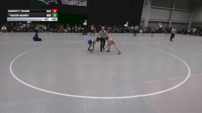 74 lbs Champ. Rd Of 64 - Barrett Crabb, Team Nazar Training Center vs Nixon Newby, Westlake Wrestling Club