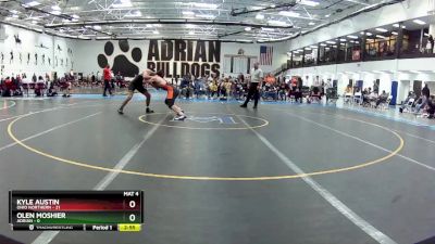 165 lbs Round 5 (6 Team) - Olen Moshier, Adrian vs Kyle Austin, Ohio Northern