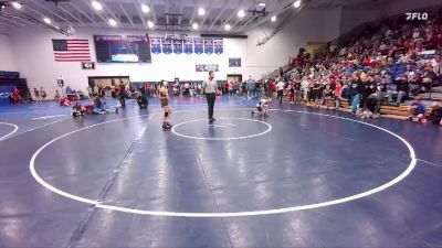 85 lbs Champ. Round 1 - Gavin Wright, CY Middle School vs Brody Baxter, Centennial Middle School