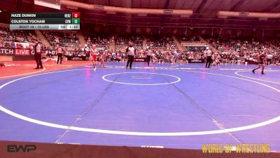 76 lbs Round Of 32 - Haze Dunkin, Nebraska Boyz vs Colston Yocham, Coweta Tiger Wrestling