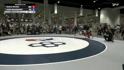97 lbs Cons. Round 2 - Marco Retano, La Grande Mat Club vs Owen Braungardt, Wichita Training Center