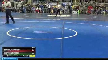 100 lbs Champ. Round 1 - Brooklyn Ponzer, Lisbon vs Cheyenne Moore, Pembina County North