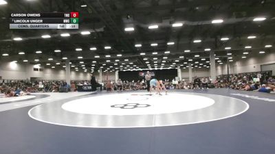 132 lbs Cons. Quarters - Carson Owens, Team Missouri Select vs Lincoln Unger, MWC Wrestling Academy