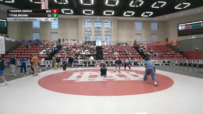 215 lbs 1st Place Match - Cooper Gentle, McCallie School vs Tyre Brown, Chattanooga Christian School