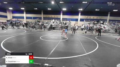 94 lbs Consi Of 16 #2 - Kaliya Klise, Gold Rush Wr Ac vs Ava Goodman, Vegas Sport Wrestling