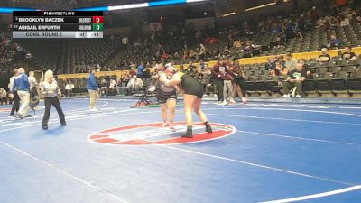 235 Class 1 lbs Cons. Round 2 - Abigail Erfurth, Sullivan vs Brooklyn Baczek, Hillcrest