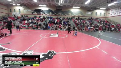 78 lbs Champ. Round 1 - Cameron Larson, Steelclaw Wrestling Club vs Grant Lancaster, Port Angeles Wrestling Club