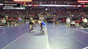 1A-138 lbs Quarterfinal - Sawyer Krall, Wapsie Valley vs Brayden Scheffers, Interstate 35