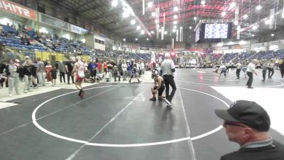 165 lbs Semifinal - Levi Gibson, Crowley County vs Aidan Gonzales, Sedgwick County MS